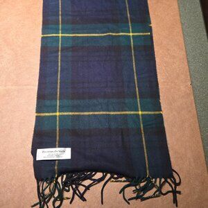 Preston and York Made In Germany Tartan Fringed Scarf 100% Acrylic